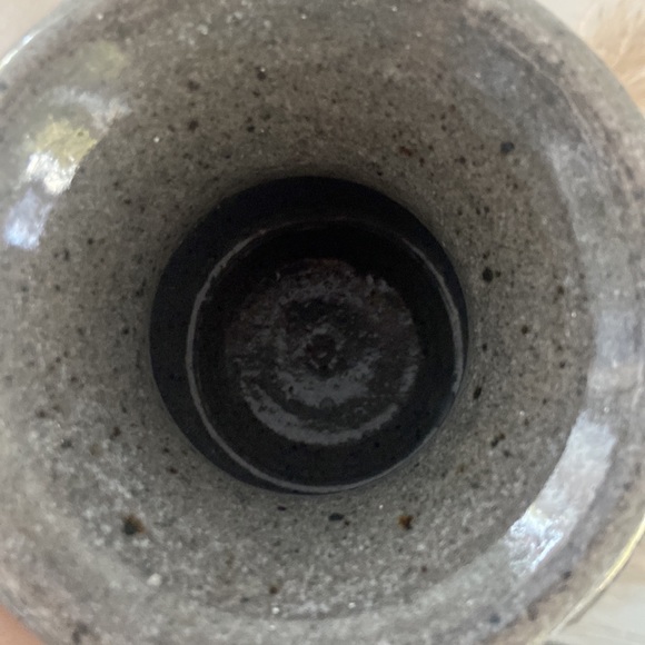 Vintage handmade stoneware vase home decor pottery accent gift - Picture 9 of 12